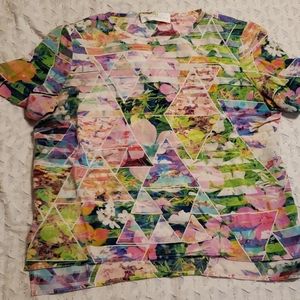 *SOLD* Amanda Uprichard Geographic Print Top